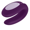 Вибратор для пар Satisfyer Double Joy с управлением через приложение, фиолетовый