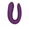 Вибратор для пар Satisfyer Double Joy с управлением через приложение, фиолетовый