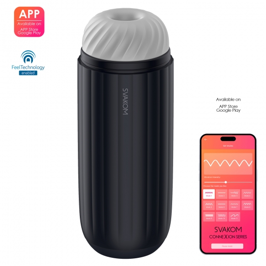 Мастурбатор Svakom «Sam Neo 2 Pro» с управлением через смартфон и функцией подогрева