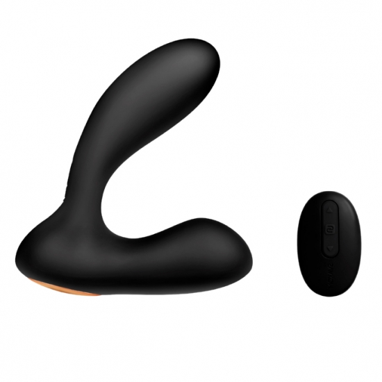 Анальный вибратор Svakom «Vick» с пультом дистанционного управления, черный, 10 см, Ø 2,6 см 