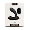 Анальный вибратор Svakom «Vick» с пультом дистанционного управления, черный, 10 см, Ø 2,6 см 