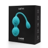 Вагинальные шарики WINYI «CASSIE» с 10 режимами вибрации, бирюзовые, Ø 3,3