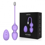 Вагинальные шарики WINYI «VICTORIA» с дистанционным управлением, пурпурные, Ø 3,5